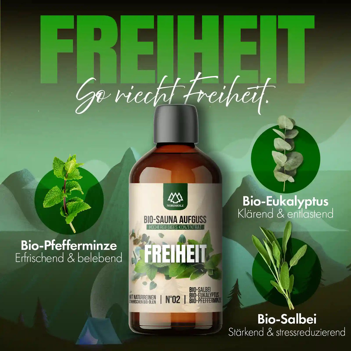 Bio-Sauna Aufguss #2 Freiheit 15 ml Duftprofil
