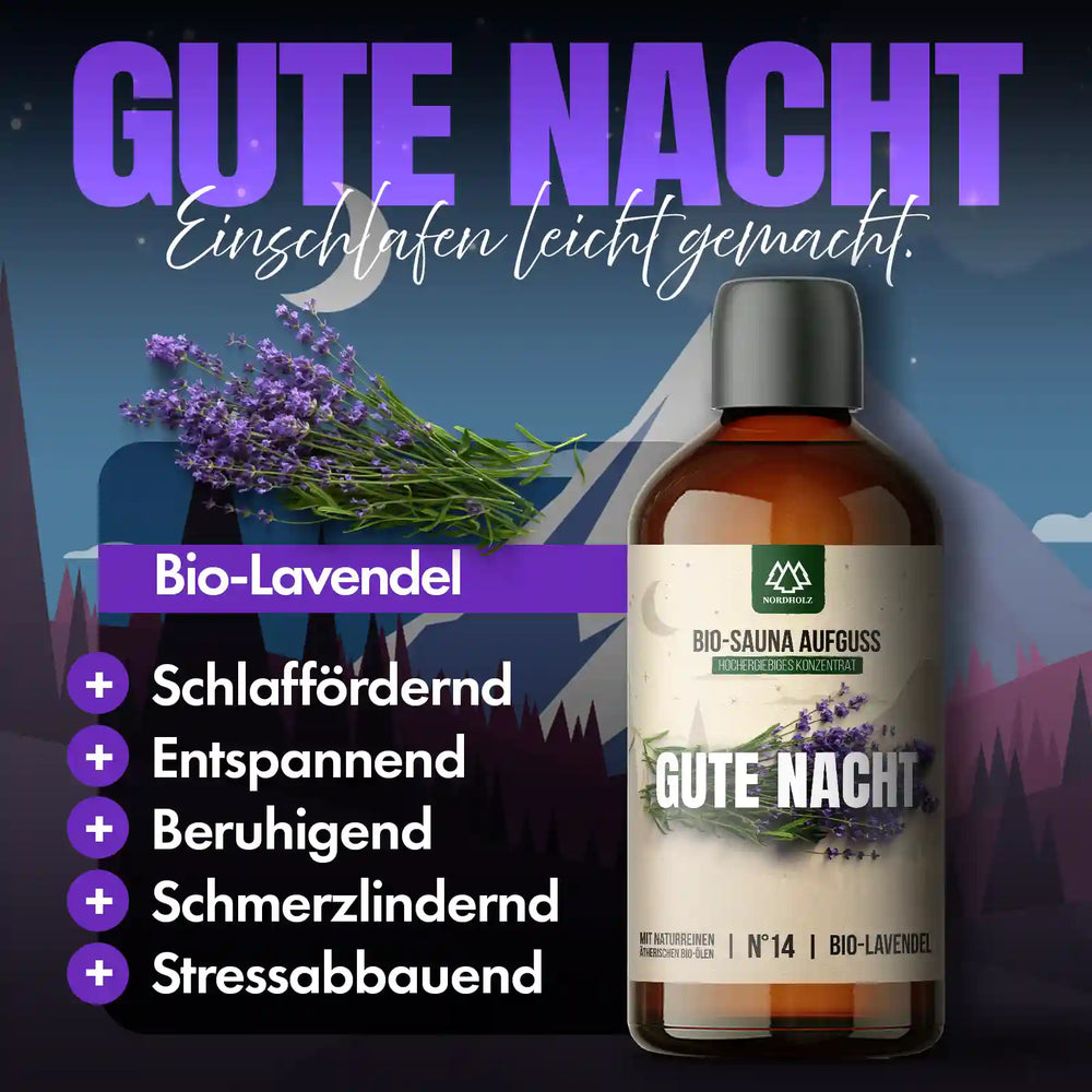 Bio-Sauna Aufguss Nr. 14 Gute Nacht Nordholz Saunazubehör