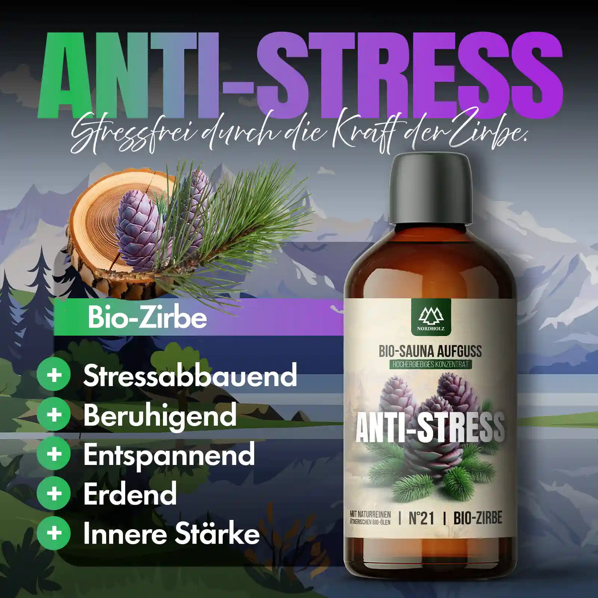 Bio-Sauna Aufguss #21 Anti-Stress 15 ml Duftprofil