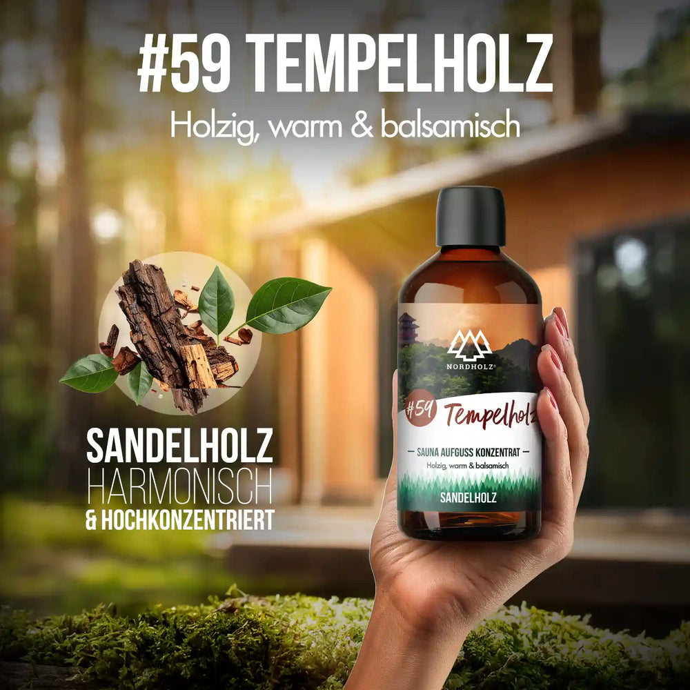 Sauna Aufguss Konzentrat Nr. 59 Tempelholz Nordholz Saunazubehör
