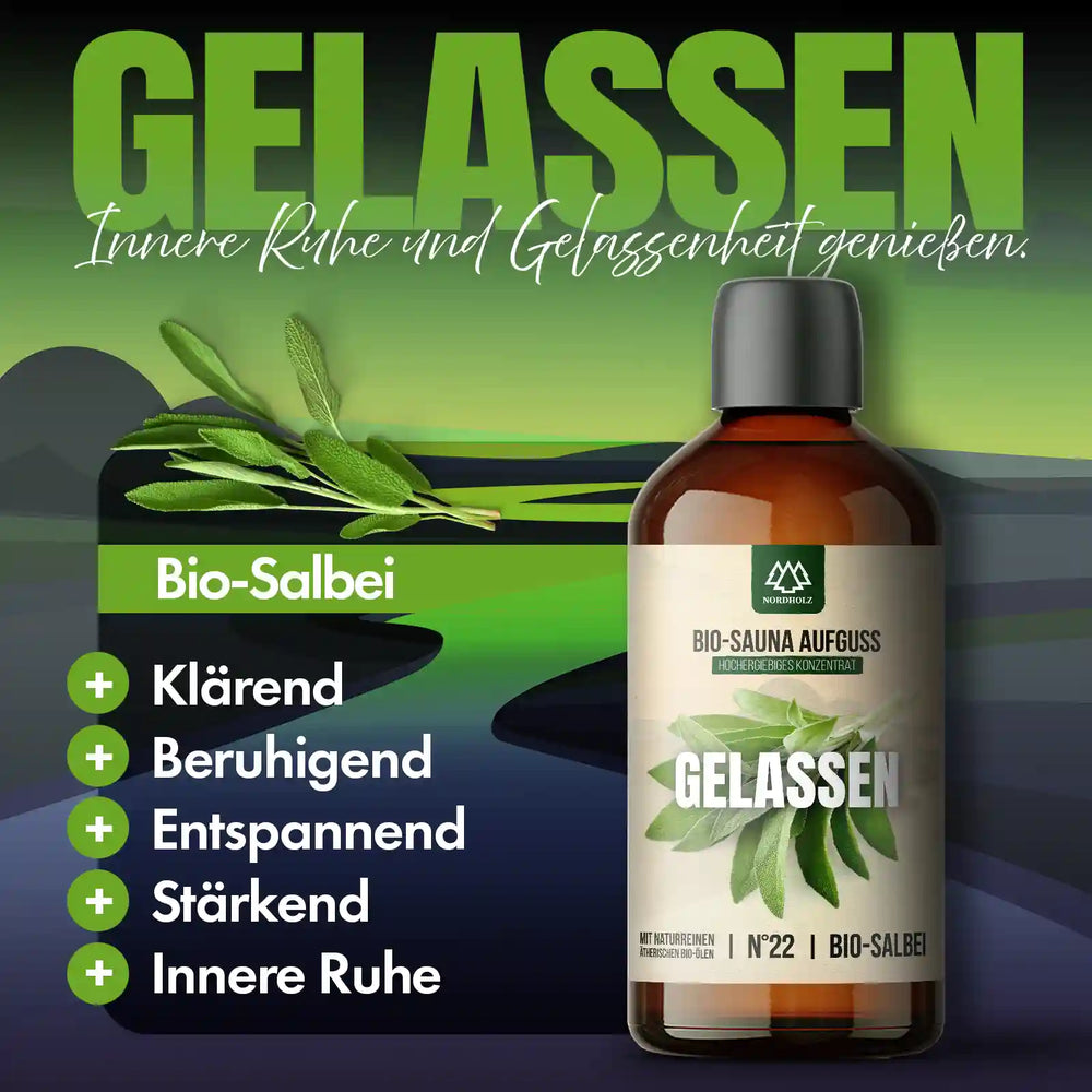 Bio-Sauna Aufguss Nr. 22 Gelassen Nordholz Saunazubehör