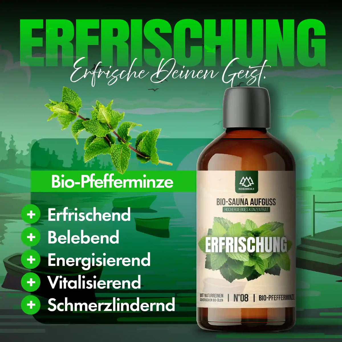 Bio-Sauna Aufguss #8 Erfrischung 15 ml Duftprofil