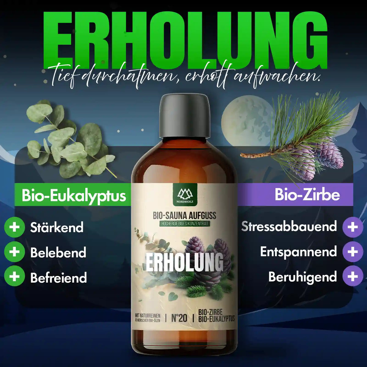 Bio-Sauna Aufguss #20 Erholung 15 ml Duftprofil