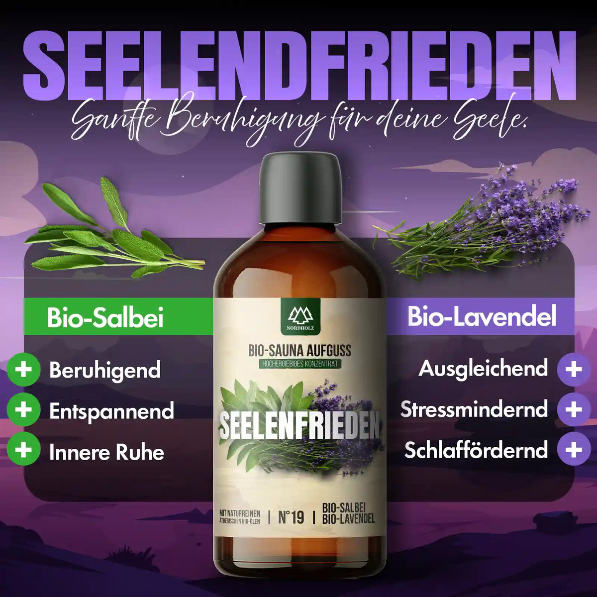Bio-Sauna Aufguss #19 Seelenfrieden 15 ml Duftprofil
