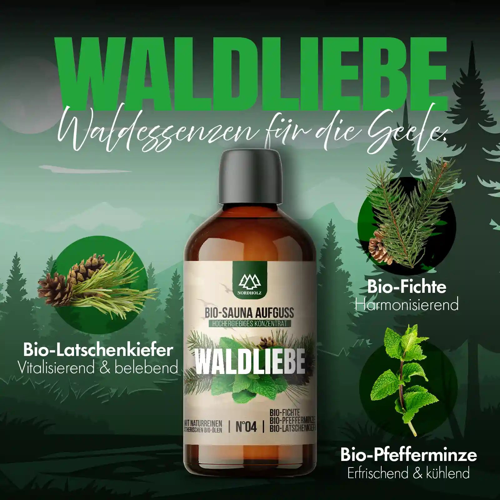 Bio-Sauna Aufguss Konzentrat #4 Waldliebe