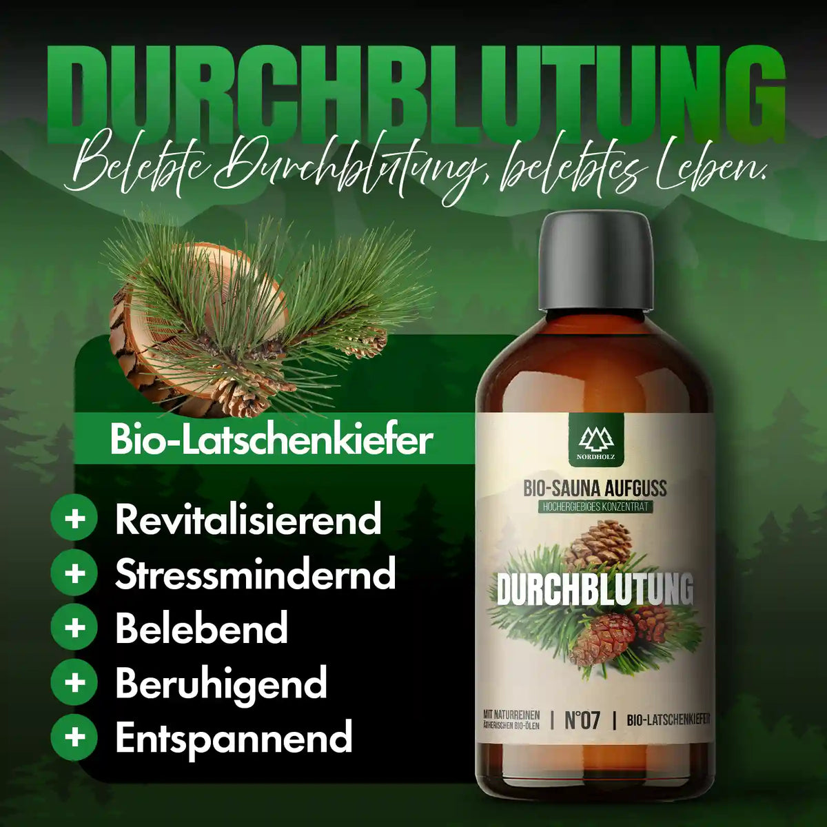 Bio-Sauna Aufguss #7 Durchblutung 15 ml Duftprofil
