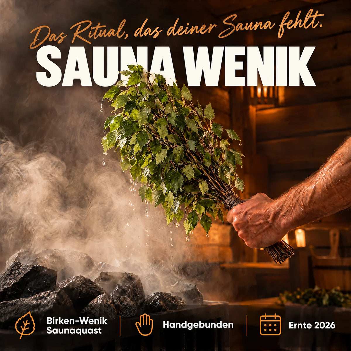 Sauna Wenik Birkenreisig Ritual in der Sauna #Sorte_Birke