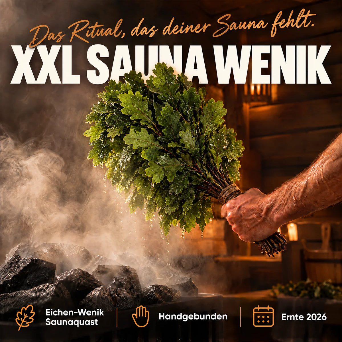 Sauna Wenik Eiche XXL Ritual in der Sauna #Sorte_Eiche · XXL