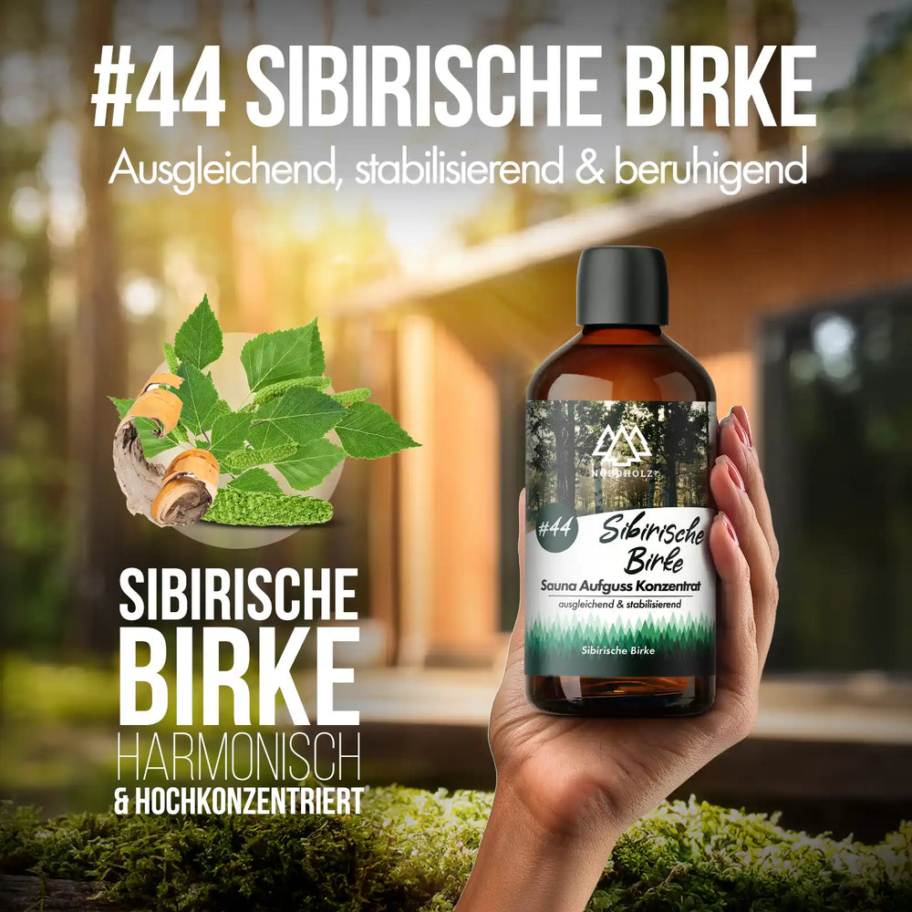 Sauna Aufguss Konzentrat Nr. 44 Sibirische Birke Nordholz Saunazubehör