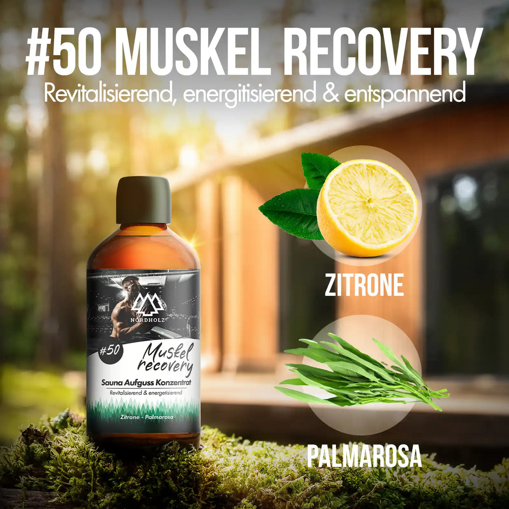 Sauna Aufguss Konzentrat Nr. 50 Muskel-Recovery Nordholz Saunazubehör