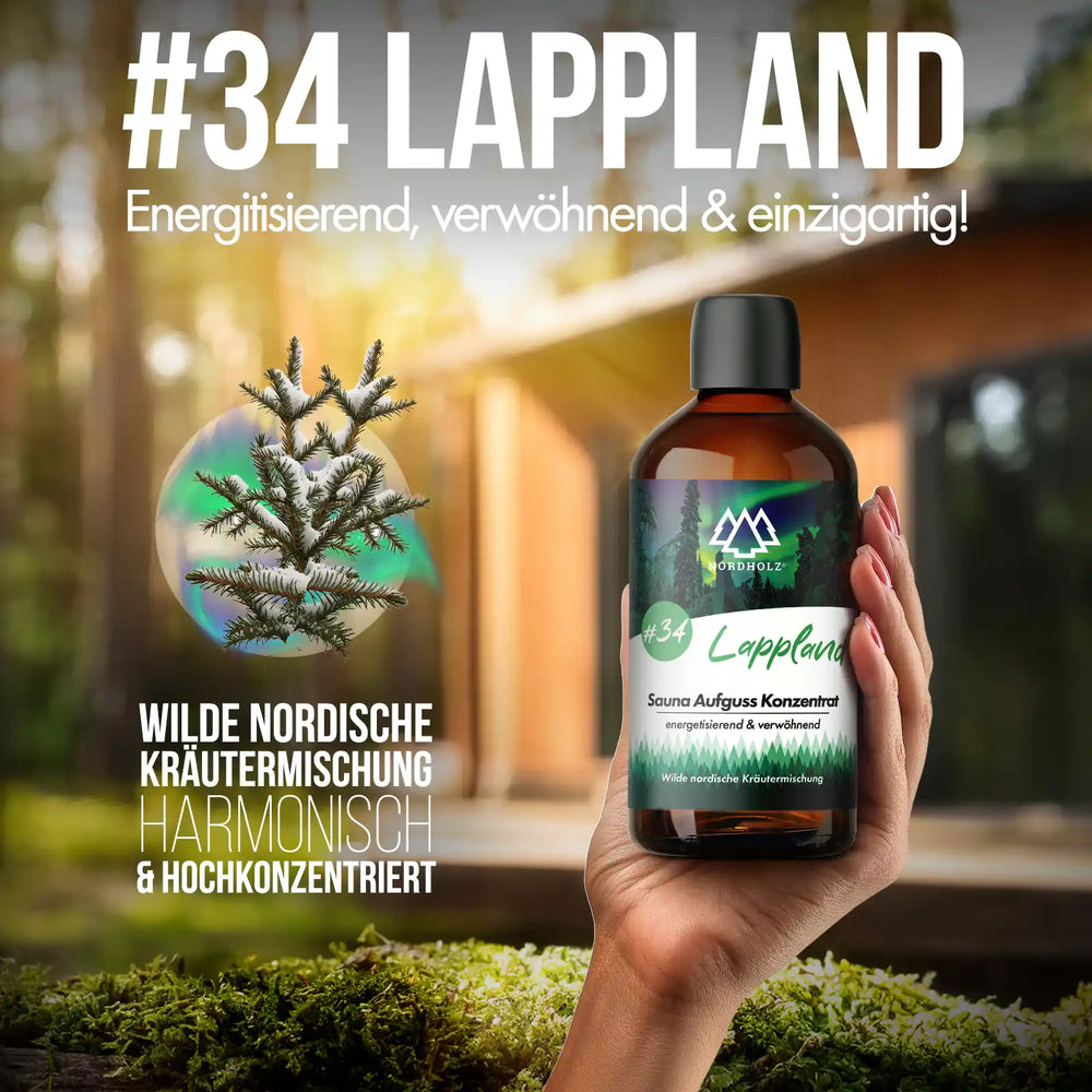 Sauna Aufguss Konzentrat Nr. 34 Lappland Nordholz Saunazubehör