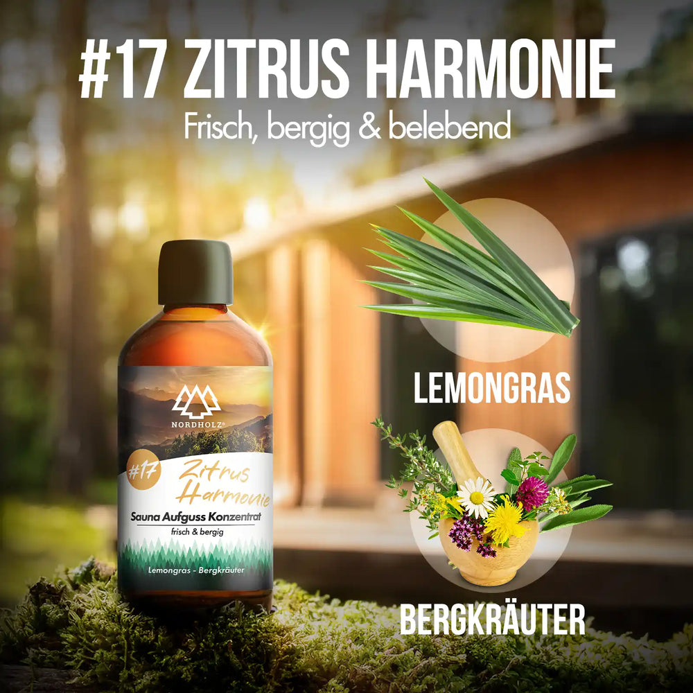Sauna Aufguss Konzentrat Nr. 17 Zitrus Harmonie Nordholz Saunazubehör