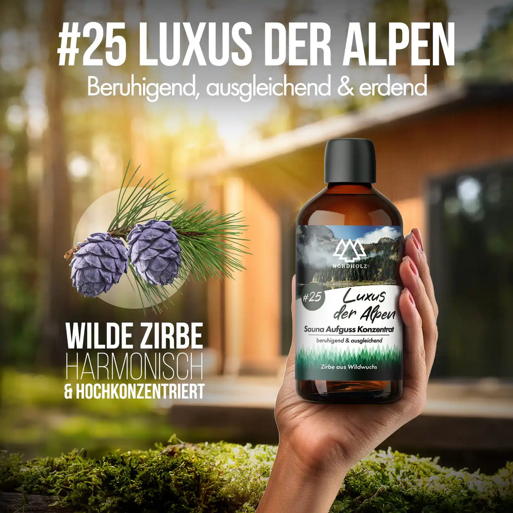 Sauna Aufguss Konzentrat Nr. 25 Luxus der Alpen Nordholz Saunazubehör