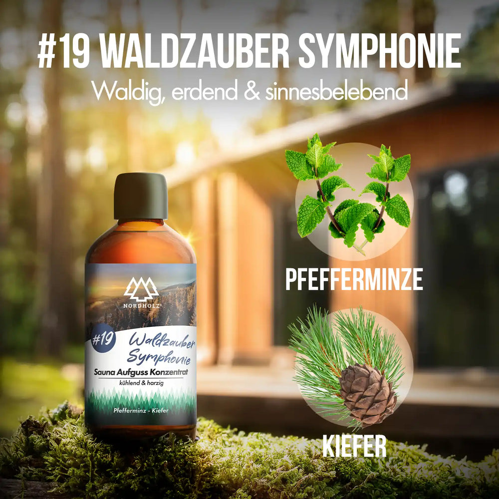 Sauna Aufguss Konzentrat Nr. 19 Waldzauber Symphonie Nordholz Saunazubehör