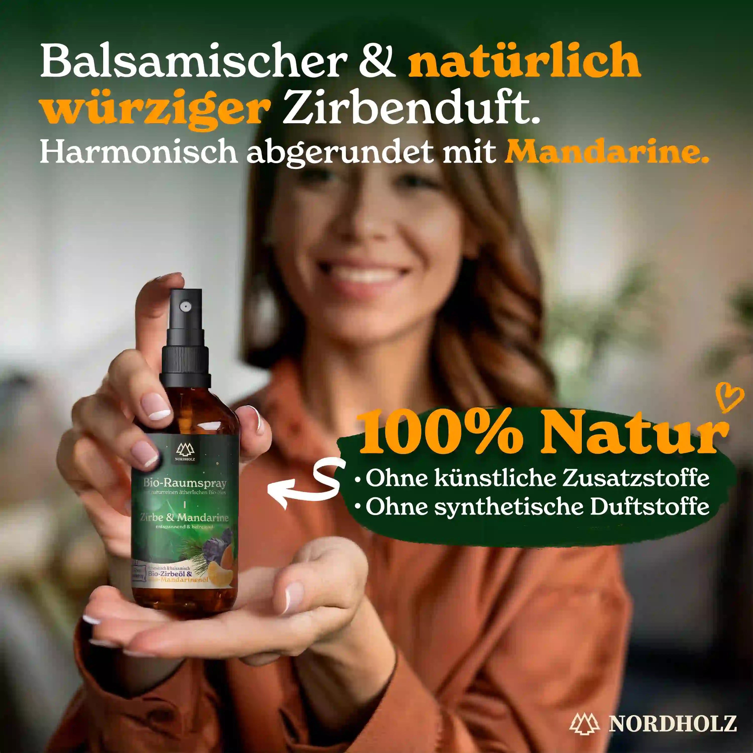 Bio Raumspray - Zirbe & Mandarine
