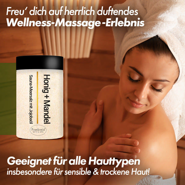 Premium Sauna Meersalz Peeling Mango + Pfirsich