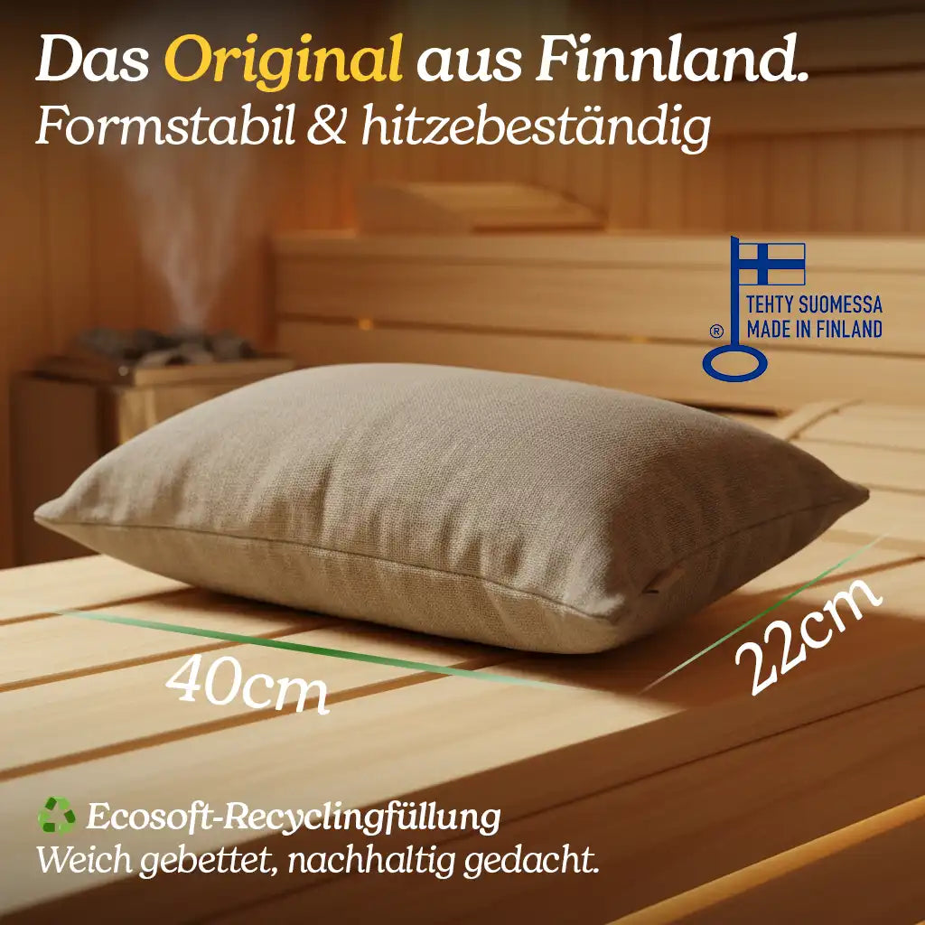 Sauna Kissen "Nordic Linen"