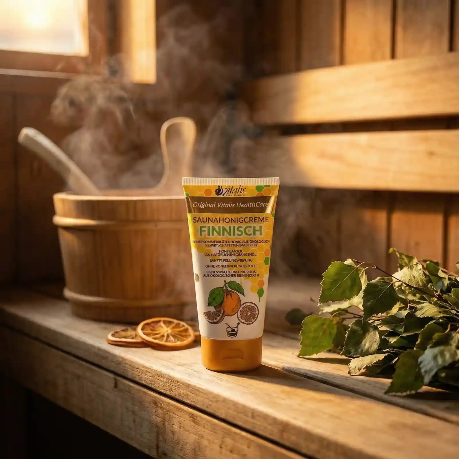 Saunahonig-Creme Peeling "Wildrose"