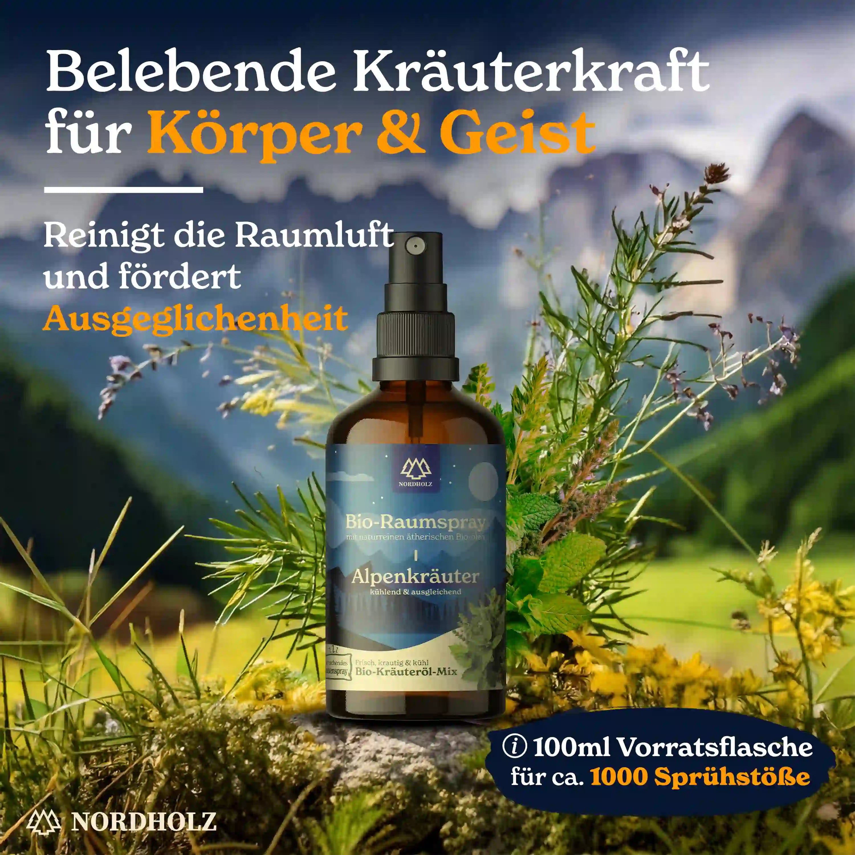 Bio Raumspray - Alpenkräuter