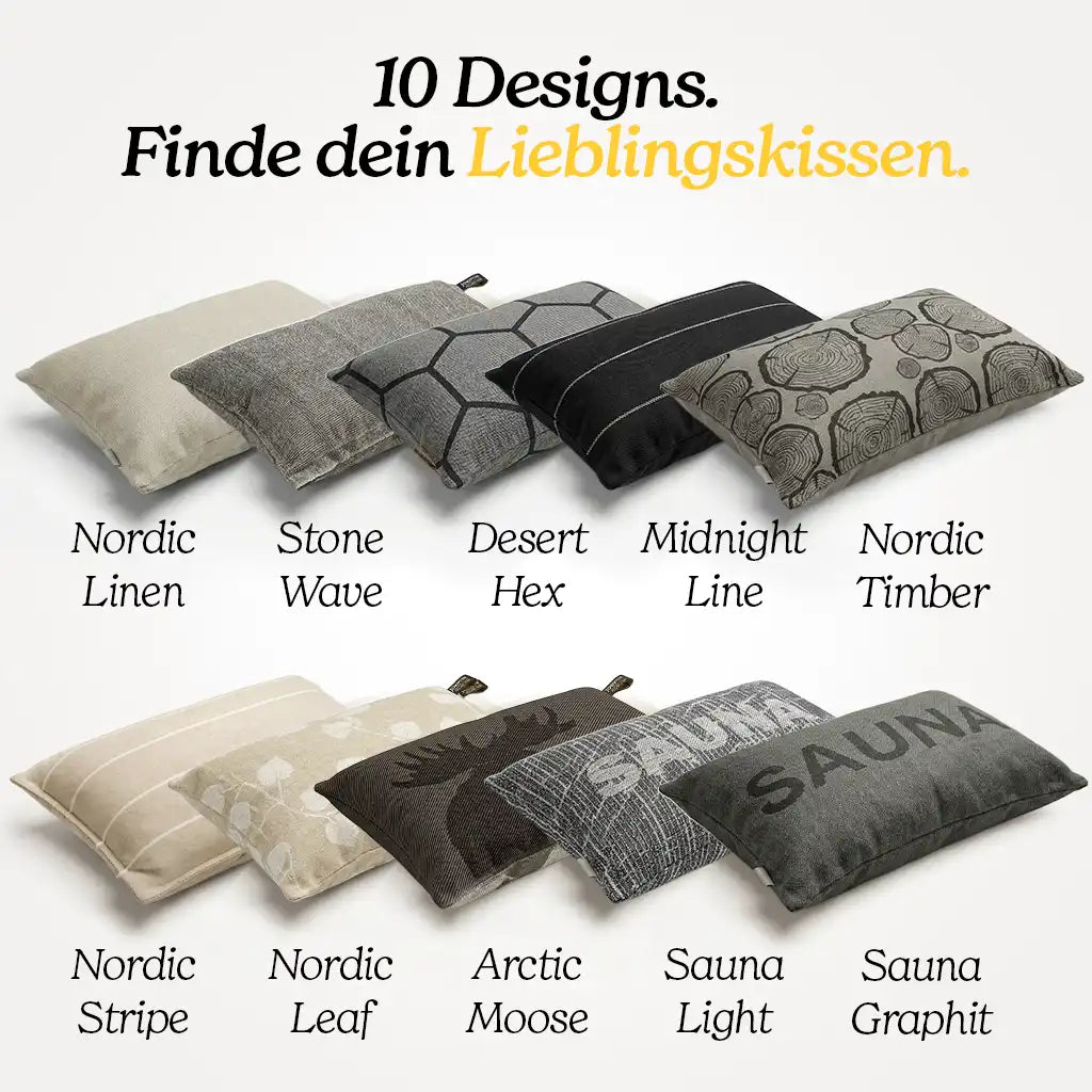 Sauna Kissen "Nordic Leaf"