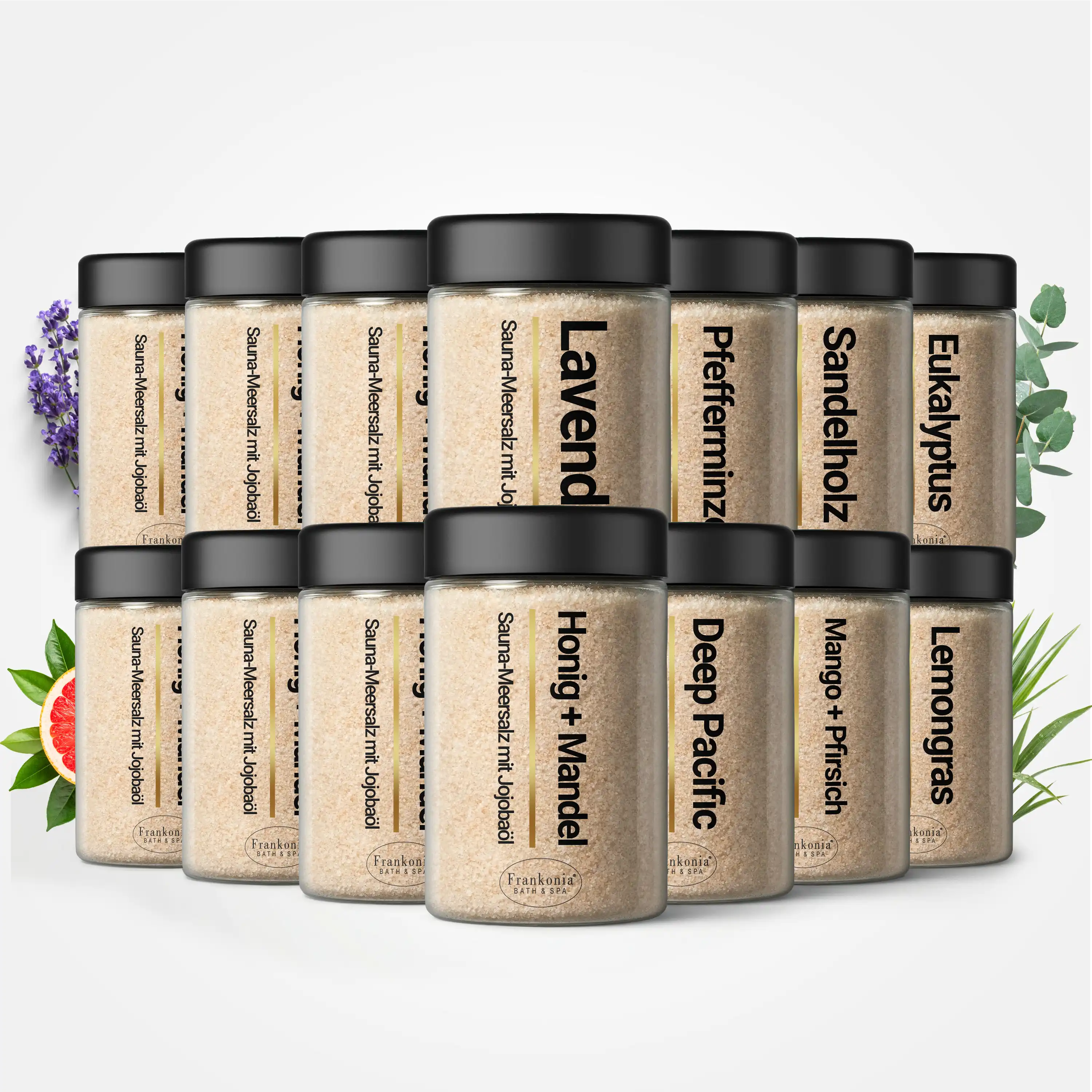 Premium Sauna Meersalz Peeling "Alle Sorten" 14er Bundle