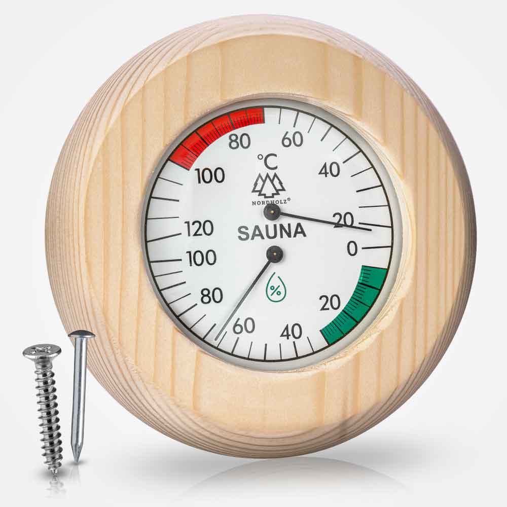 Sauna Hygrometer Holz