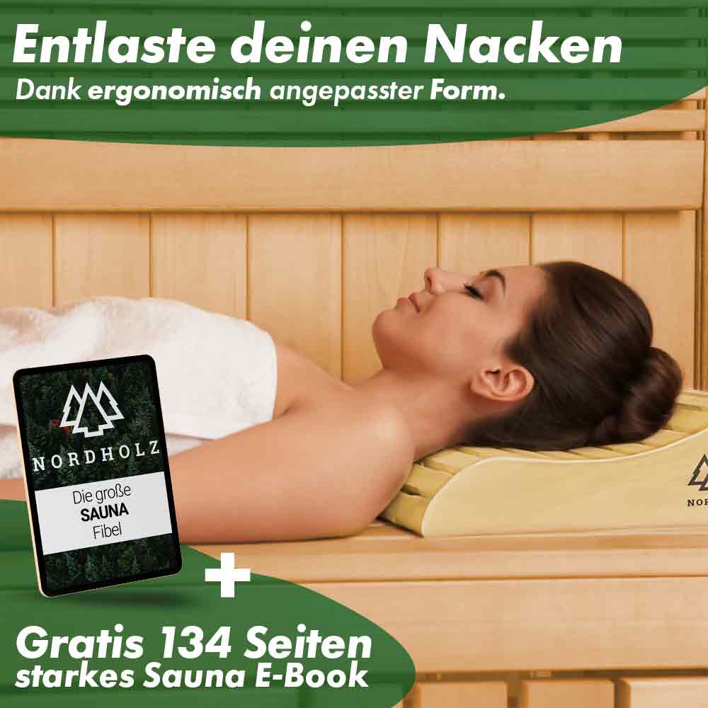 Ergonomische Sauna Kopfstütze 2er Bundle